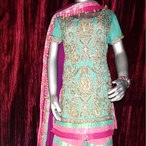 Girl’s Formal Gharara/Shirt/Dupatta set
